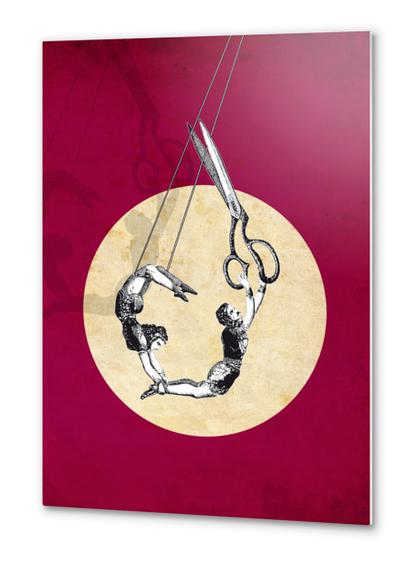 Acrobats Metal prints by tzigone