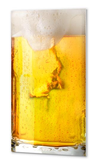 Beer-Diving Metal prints by Ivailo K