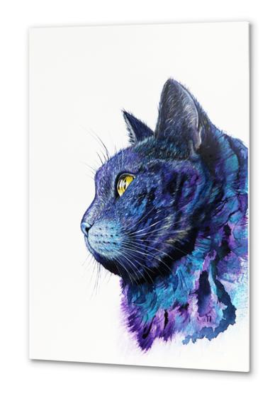 Cat Metal prints by Nika_Akin