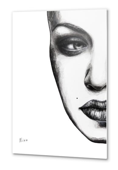 Face Metal prints by Nika_Akin