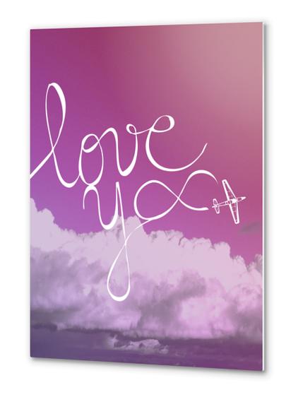 Infinite love Metal prints by Alex Xela