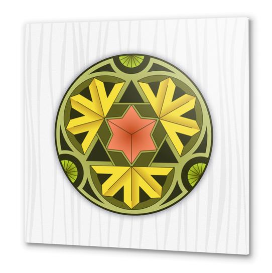 Mandala Autumn Metal prints by Divotomezove