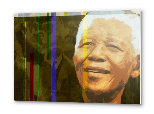 Mandela Metal prints by Vic Storia