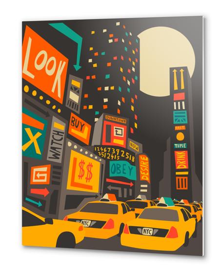 TIME SQUARE Metal prints by Jazzberry Blue