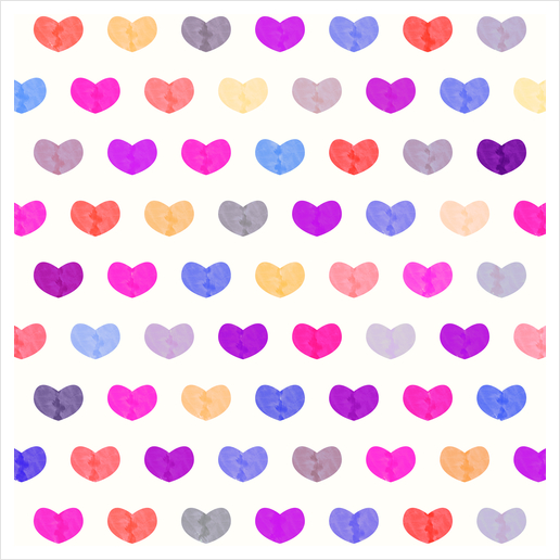 Cute Hearts #2 Art Print by Amir Faysal