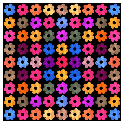 LOVELY FLORAL PATTERN X 0.17 Art Print by Amir Faysal