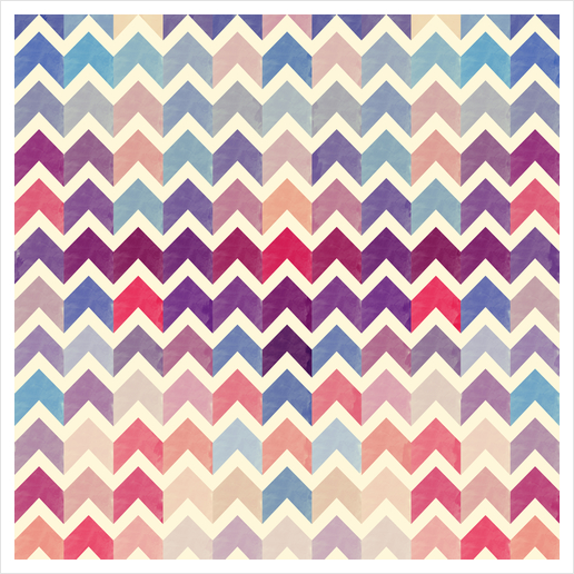 Lovely Chevron X 0.2 Art Print by Amir Faysal