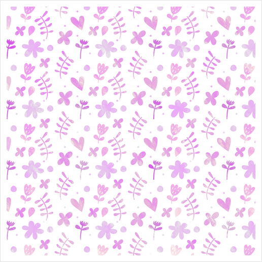 LOVELY FLORAL PATTERN X 0.7 Art Print by Amir Faysal