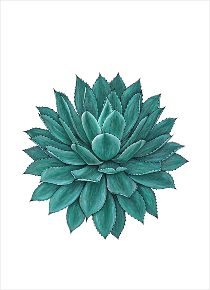 Agave Art Print by Nika_Akin