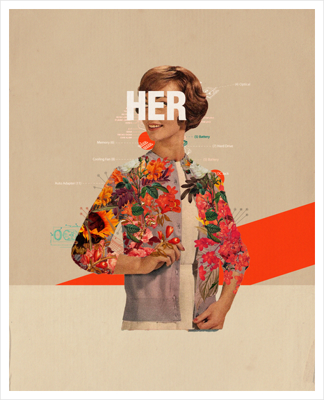 Her Art Print by Frank Moth