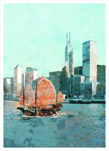 Hong Kong  Art Print by Malixx