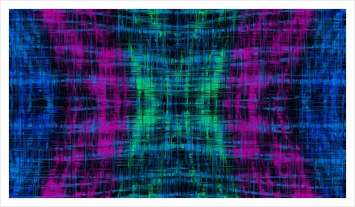 pink blue green line pattern abstract background Art Print by Timmy333