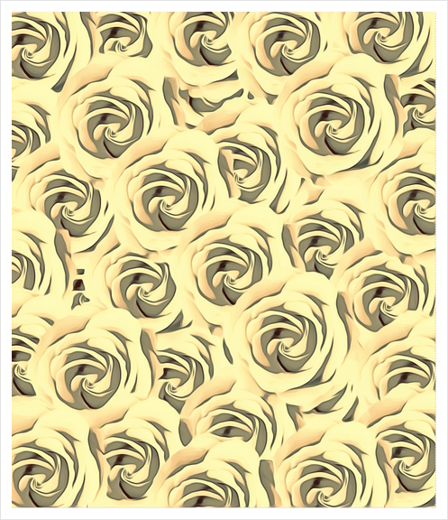 blooming yellow rose pattern texture abstract background Art Print by Timmy333