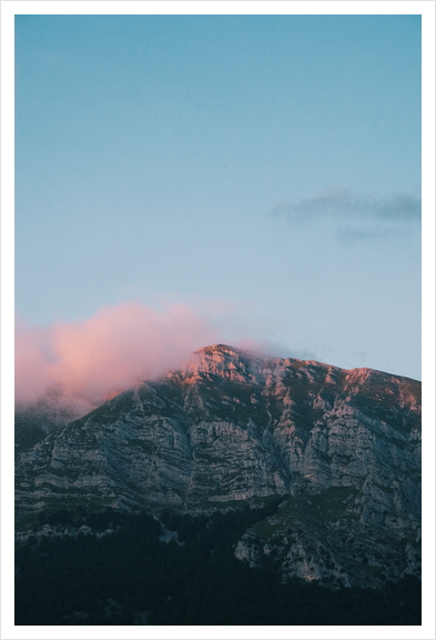 Mountains in the background VII Art Print by Salvatore Russolillo