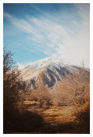 Mountains in the background XVI Art Print by Salvatore Russolillo