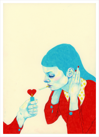 Addiction Art Print by natalie foss