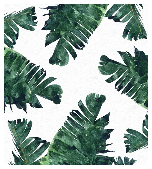 Banana Leaf Watercolor Art Print by Uma Gokhale