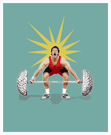 Brainlifting Art Print by Alex Xela