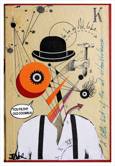 CLOCKWORK ORANGE Art Print by loui jover