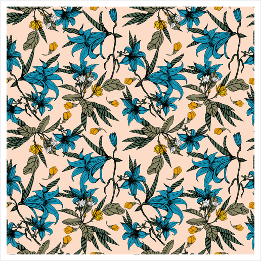 Pattern floral 01 Art Print by mmartabc