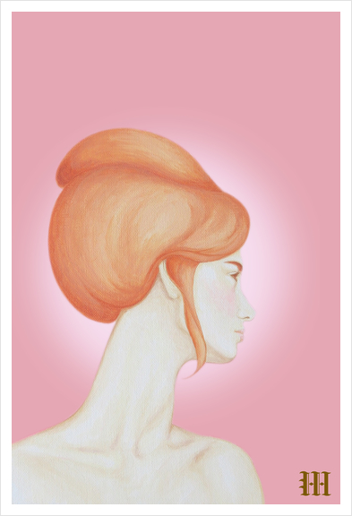 Hortense Art Print by Mathilde MILLERANT