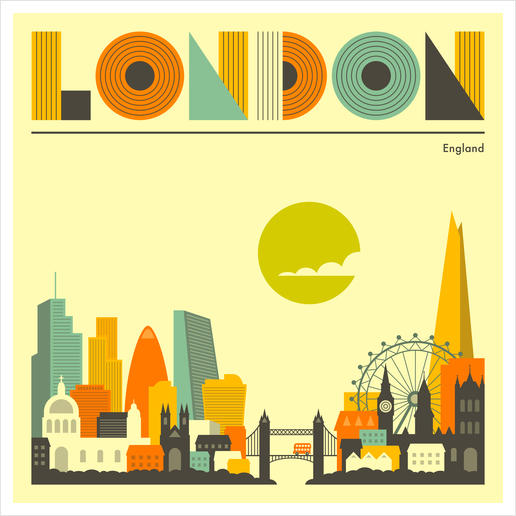 LONDON Art Print by Jazzberry Blue