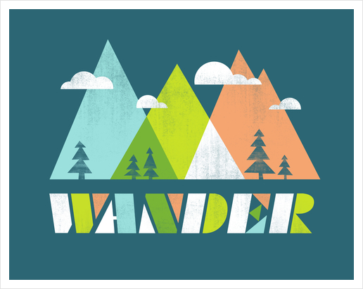 Wander Art Print by Jenny Tiffany