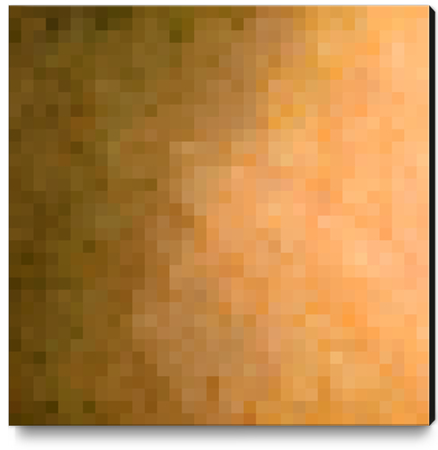 graphic design geometric pixel square pattern abstract background in brown Canvas Print by Timmy333