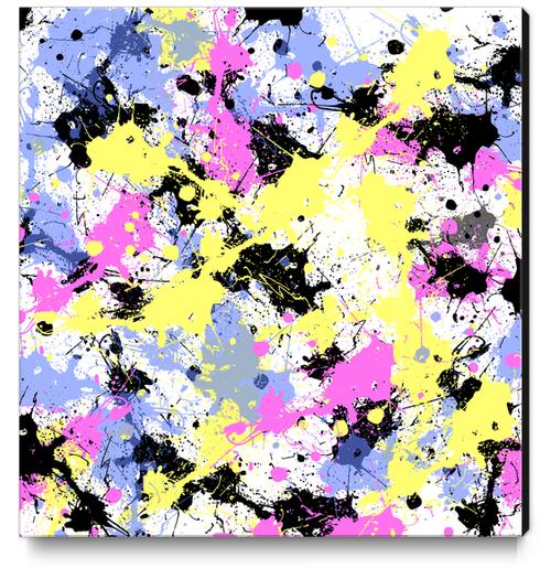 Paint Splash X 0.1 Canvas Print by Amir Faysal