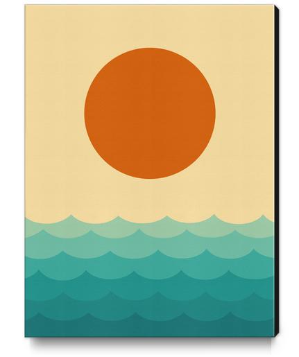 Minimalist sunset Canvas Print by Vitor Costa