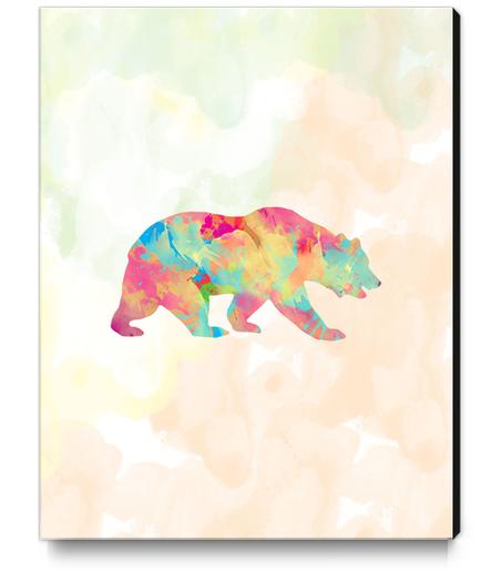 Abstract Bear X 0.1 Canvas Print by Amir Faysal