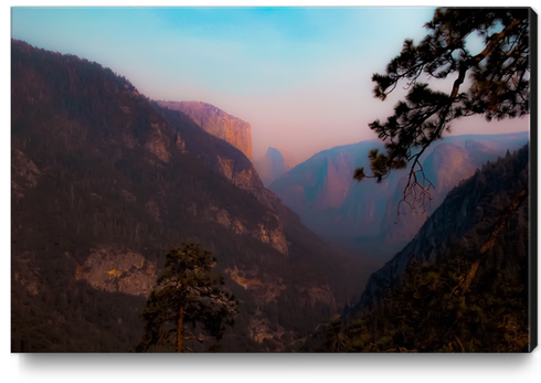 sunset at Yosemite national park California USA Canvas Print by Timmy333