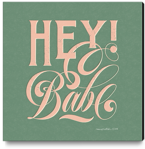 Hi Babe Canvas Print by noviajonatan