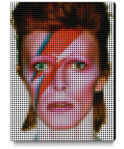 David bowie portrait Canvas Print by Vitor Costa