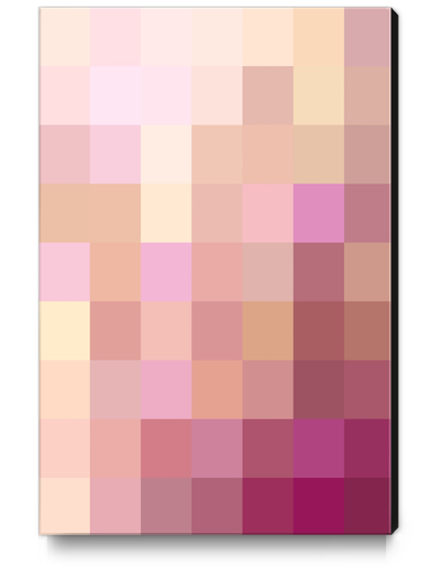 graphic design geometric pixel square pattern abstract background in pink purple Canvas Print by Timmy333