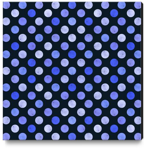 Watercolor Polka Dots #2 Canvas Print by Amir Faysal