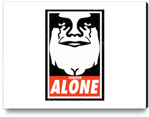 Obey Alone Canvas Print by daniac