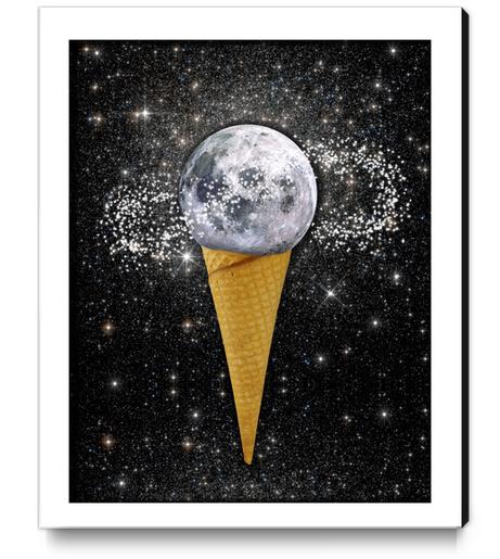 MOON ICE CREAM Canvas Print by GloriaSanchez