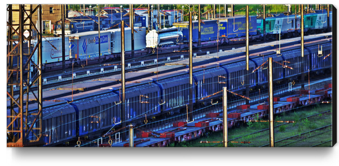 Color train Canvas Print by Stefan D