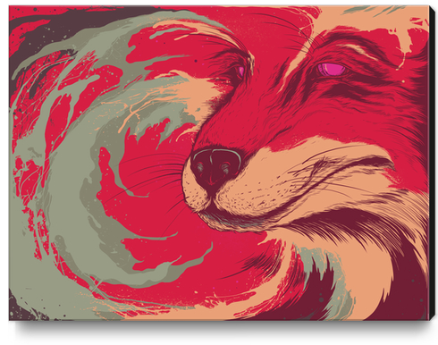 FOXDIE Canvas Print by MindkillerINK