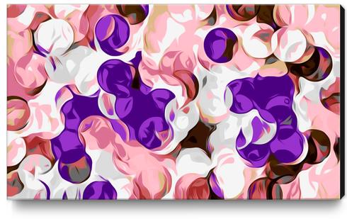 pink and purple circle pattern abstract background Canvas Print by Timmy333