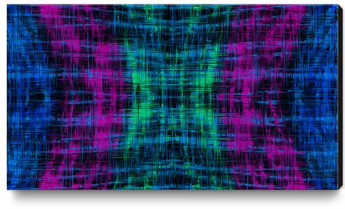 pink blue green line pattern abstract background Canvas Print by Timmy333