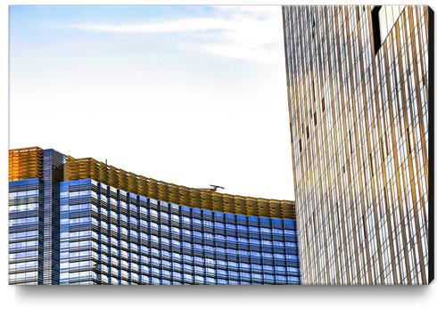 modern buildings with blue at Las Vegas, USA Canvas Print by Timmy333