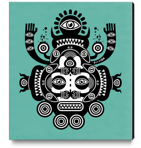 Râ Tatoo Canvas Print by Exit Man