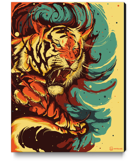 TIgers eyes Canvas Print by MindkillerINK