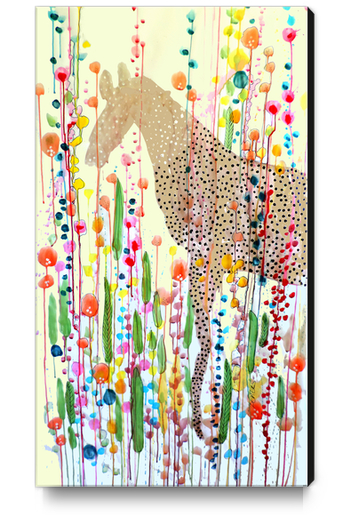 Bonheur est dans le pré Canvas Print by Sylvie Demers