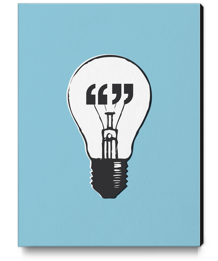 Bright Bulb Canvas Print by Alex Xela