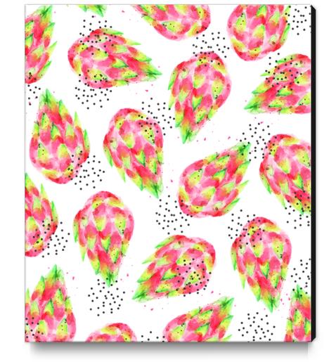 Dragon Fruit Canvas Print by Uma Gokhale