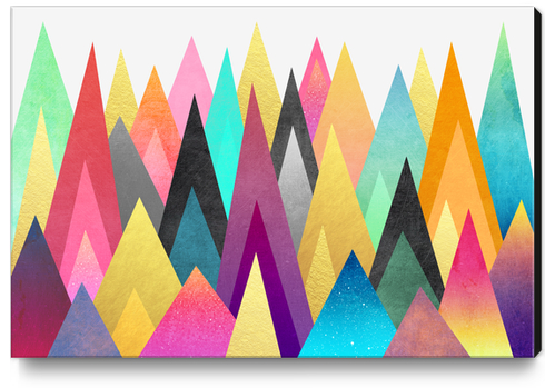 Dreamy Peaks Canvas Print by Elisabeth Fredriksson