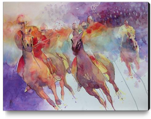 jockeys Canvas Print by andreuccettiart